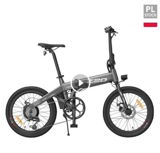 HIMO Z20 Folding Electric Bicycle 20 Inch Tire 250W DC Motor Up To 80km Range Removable Battery Shimano 6-speed Transmission Smart Display Dual Disc Brake Europe Version - Gray